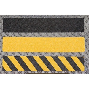 Jungheinrich PROFISHOP, m2-Antirutschbelag™, verformbar, 10 Stk, LxB 610 x 150 mm, schwarz-gelb