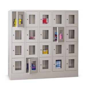 Pavoy, PAVOY Schliessfachschrank mit Sichtfenster, 5 x 4 Fächer, HxBxT 1.518 x 1.530 x 500 mm, PAVOY Schliessfachschrank mit Sichtfenster, 5 x 4 Fächer, HxBxT 1.518 x 1.530 x 500 mm