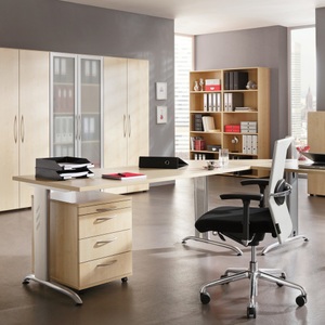 Jungheinrich PROFISHOP, Schrank Akzent, 2 Glastüren, 4 Böden, weiss, Schrank Akzent, 2 Glastüren, 4 Böden, weiss
