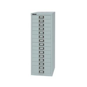Bisley, BISLEY Schubladenschrank Multidrawer, 15 Schubladen, silber, BISLEY Schubladenschrank Multidrawer, 15 Schubladen, silber