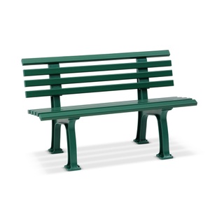 undefined, Parkbank aus Kunststoff mit 9 Leisten Breite 1200 mm, moosgrün, Gartenbank, 2-Sitzer, L 1200 mm, grün