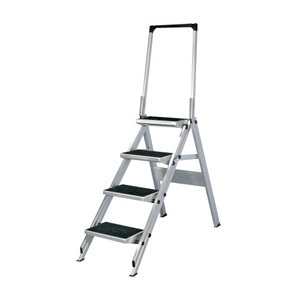 HYMER, Sicherheits-Klapptreppe HYMER, Standhöhe 0,90 m, mit Sicherheitsbügel, Sicherheits-Klapptreppe HYMER, Standhöhe 0,90 m, mit Sicherheitsbügel