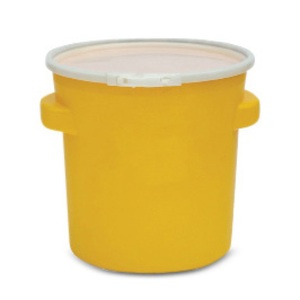 undefined, PE-Sicherheitsfass mit UN-Codierung mit Spannringdeckel Volumen 77 l, Sicherheitsfass aus HDPE, UN-Zulassung, mit Schnappdeckelverschluss und 2 Griffen, 77 l