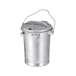 undefined, Mülltonne aus Stahlblech, 35 Liter, feuerverzinkt, Mülltonne aus Stahlblech, 35 Liter, feuerverzinkt