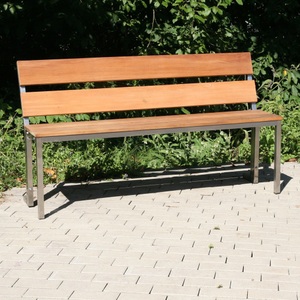 Jungheinrich PROFISHOP, Parkbank, 4-beinig, 2 Sitzleisten, mit Rückenlehne, Länge 2.000 mm, Parkbank, 4-beinig, 2 Sitzleisten, mit Rückenlehne, Länge 2.000 mm