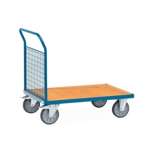 Fetra, Fetra 1513 Plattformwagen Stahl pulverbeschichtet Traglast (max.): 500 kg, fetra® Plattformwagen mit Gitter-Stirnwand, Ladefläche BxT 800 x 1.200 mm