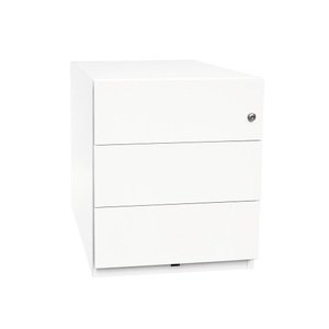 Bisley, Rollcontainer Note™, HxBxT 495 x 420 x 565, 3 Schubladen, weiss, Bisley, Unsere Neuheiten, Bisley Rollkorpus lichtgrau, Produkte & Wohnen