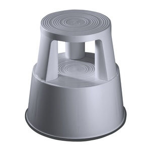 Wedo, WEDO Rollhocker Step Lichtgrau 212237, Wedo Rollhocker Step, 44 x 44 x 43cm, lichtgrau, 212237