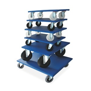 undefined, Möbelroller LxBxH 600 x 300 x 145 mm, VE 2 Stk Polypropylen-Rollen, BASIC Transportroller, Tragkraft 350 kg, Polypropylen-Bereifung, 2 Stk./VE