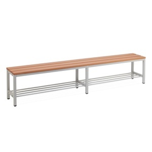 Steinbock, Steinbock® Umkleidesitzbank, Länge 2.000 mm, mit Schuhrost, Steinbock® Umkleidesitzbank, Länge 2.000 mm, mit Schuhrost