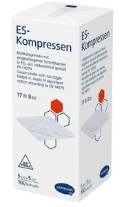Hartmann, Hartmann ES-Kompressen 8fach 5x5cm (100 Stück), HARTMANN ES-Kompressen 8fach 5x5cm (100 Stk)