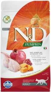 Farmina, Farmina Feline Adult Wachtel & Granatapfel (1.5kg), N&D Farmina Pumpkin Adult Wachtel 1.5 kg