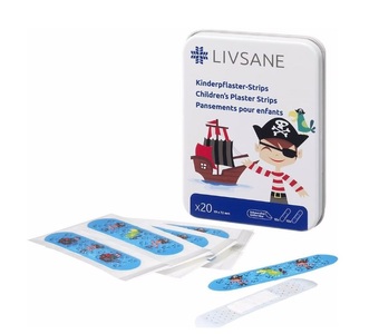 LIVSANE, LIVSANE Kinderpflaster-Strips Pirat (20 Stück), 