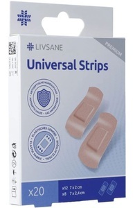 LIVSANE, LIVSANE Premium Universal Pflaster Strips (20 Stück), Livsane Premium Universal Pflaster Strips (20 Stk)