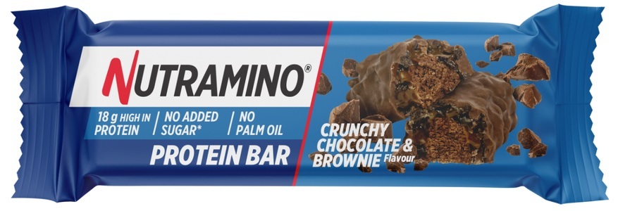 Nutramino, NUTRAMINO PROTEIN BAR Crunchy Chocolate & Brownie (55g), NUTRAMINO PROTEIN BAR Crunchy Chocolate & Brownie (55g)