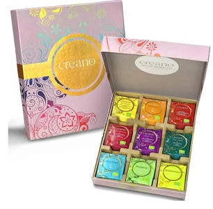 Creano, Creano Bio-Kräuter Tee Geschenkbox (45 Stk), Creano Bio-Kräutertee 45er Mix Geschenkbox