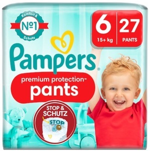 Pampers, Pampers Premium Protection Pants Gr6 15+kg Extra Large Sparpack (27 Stück), Pampers Premium Protection Pants