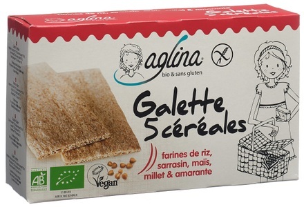aglina, aglina Galette 5 Cerealien Bio (160g), aglina Galette 5 Cerealien Bio (160g)
