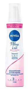Nivea, Nivea Nivea Pflege & Halt Soft Touch Schaumfestiger haarfestiger, NIVEA Soft Touch Styling Mousse Pflege & Halt (150ml)