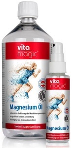 Zechstein, Zechstein vitamagic Magnesium Öl Set Spray Nachfüllflasche 1 lt + Leerflasche 100ml (1 Stück), ZECHSTEIN vitamagic Magnesium Öl Set (2-teilig)