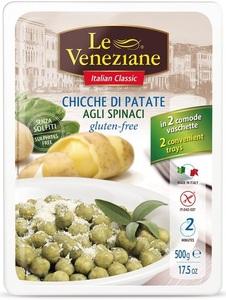 Le Veneziane, Le Veneziane Gnocchi mit Spinat glutenfrei (500g), Le Veneziane Gnocchi mit Spinat glutenfrei (500g)