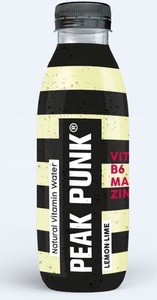 PEAK PUNK Natural Vitamin Water Lemon Lime (500ml)