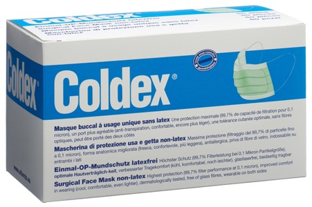 Coldex, Coldex Maske Mundschutz Dispenser (50 Stück), Coldex Maske Mundschutz Dispenser (50 Stk)
