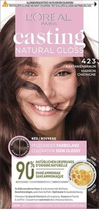 L´Oréal Paris, LOréal Casting - Natural Gloss 423 Kastanien Braun, L'ORÉAL PARIS CASTING Natural Gloss Color 423 Brown Noisette (1 Stk)