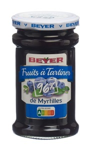 BEYER, BEYER Fruchtaufstrich Heidelbeeren (240g), BEYER Fruchtaufstrich Heidelbeeren (240g)