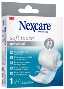 3M Nexcare, 3M Nexcare Soft Touch universal Band 1mx8cm (1 Stk), 3M Nexcare Soft Touch universal Band 1mx8cm (1 Stk)