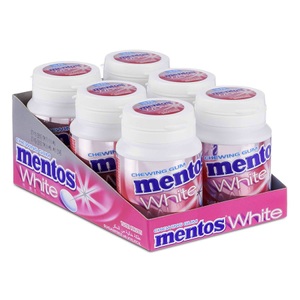 Mentos, Mentos White - Tutti Frutti Gum (6x75g), Mentos Gum White Tutti Frutti