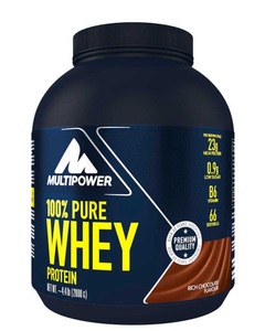 Multipower, Multipower 100% Pure Whey Protein Rich Chocolate Dose (2000 g), 100% Pure Whey Protein - 2000g - Chocolate