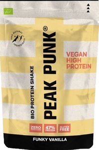 PEAK PUNK, PEAK PUNK Bio High Protein Shake Funky Vanilla (250g), PEAK PUNK Bio High Protein Shake Funky Vanilla (250g)