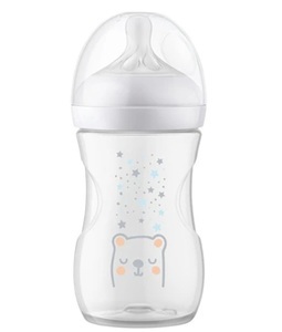 PHILIPS AVENT, Philips Avent Babyflasche SCY673/82 Natural Response mit AirFree Ventil 260ml Neutral Bär, Philips Avent Natural Response Babyflasche mit Airfree Ventil, 260ml, 1M+ Bär (1 Stk)