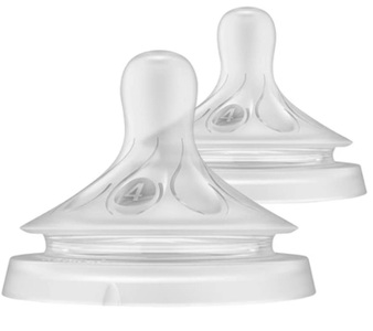 PHILIPS AVENT, PHILIPS AVENT Trinksauger Natural Response 3m+, Philips Avent Natural Response Sauger, Grösse 4, 3M+ (2 Stk)