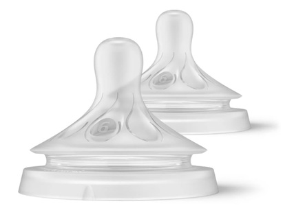PHILIPS AVENT, PHILIPS AVENT Trinksauger Natural Response 6m+ Stufe 6, Philips Natural Response - Sauger 6M+ dickflüssige Nahrung 2er-Pack - SCY966/02