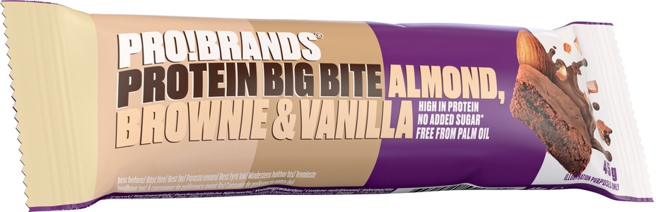 Probrands, PRO!BRANDS Protein BigBite Almond, Brownie & Vanilla (45g), 