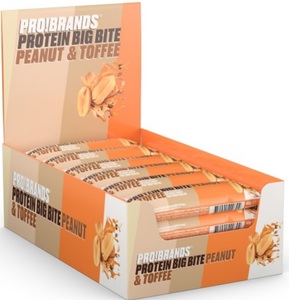 Probrands, Big Bite - 24x45g - Peanut/Toffee, PRO!BRANDS Protein BigBite Peanut & Toffee (24x45g)