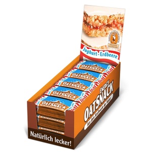 Oatsnack, Oatsnack - 15er-Pack Energieriegel Yoghurt-Strawberry - 15 x 65 g, OatSnack Energie Riegel - Joghurt-Erdbeere