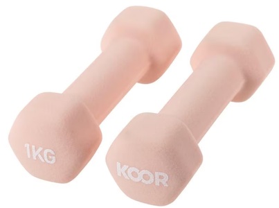 Koor, KOOR Kurzhantel-Set 1 kg, Caramel, KOOR Kurzhantel-Set 1kg, Caramel (1 Paar)
