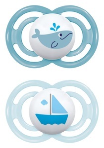 MAM, MAM Perfect Nuggi 6-16m blue/blue (2 Stk), MAM Perfect Nuggi, 6-16 Monate, blau (2 Stk)