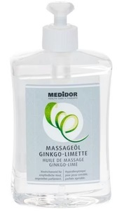 Medidor, MEDiDOR Massageöl Ginkgo-Limette mit Dosierspender (500ml)