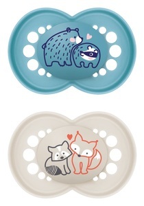MAM, MAM Original Nuggi 6-16M, blau und weiss (2 Stk), MAM Original Nuggi 6-16M, blau und weiss (2 Stk)