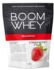 PowerFood One, PowerFood One Boom Whey Proteinpulver, PowerFood One Boom Whey Stawberry Fruit (1000g)