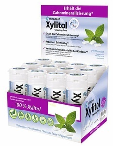 Miradent, Miradent Xylitol Kaugummi Mint (12x30 Stück), Miradent Xylitol Kaugummi Mint (12x30 Stück)