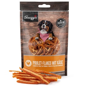 QUALIDOG, QUALIDOG Mini-Snack Poulet-Twister Mix 80g, Snuggis Poulet-Flakes mit Käse für Hunde (80g)