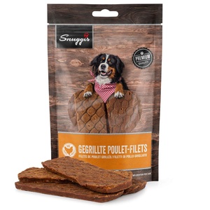 QUALIDOG, QUALIDOG Hundesnack Grill Hähnchenfilet 130g, Snuggis Gegrillte Poulet-Filets für Hunde (130g)