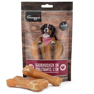 Snuggis, Snuggis Kauknochen im Poulet Mantel 12cm 180g, Snuggis Kauknochen im Pouletmantel für Hunde, 12cm (180g)