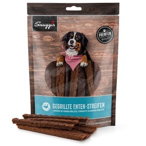 QUALIDOG, QUALIDOG Hundesnack Grill Snackstreifen Ente 300g, Snuggis Gegrillte Enten-Streifen für Hunde (300g)
