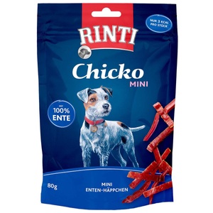 RINTI, Rinti Extra Chicko Mini Ente 80g, Rinti Chicko Mini Ente für Hunde (80g)